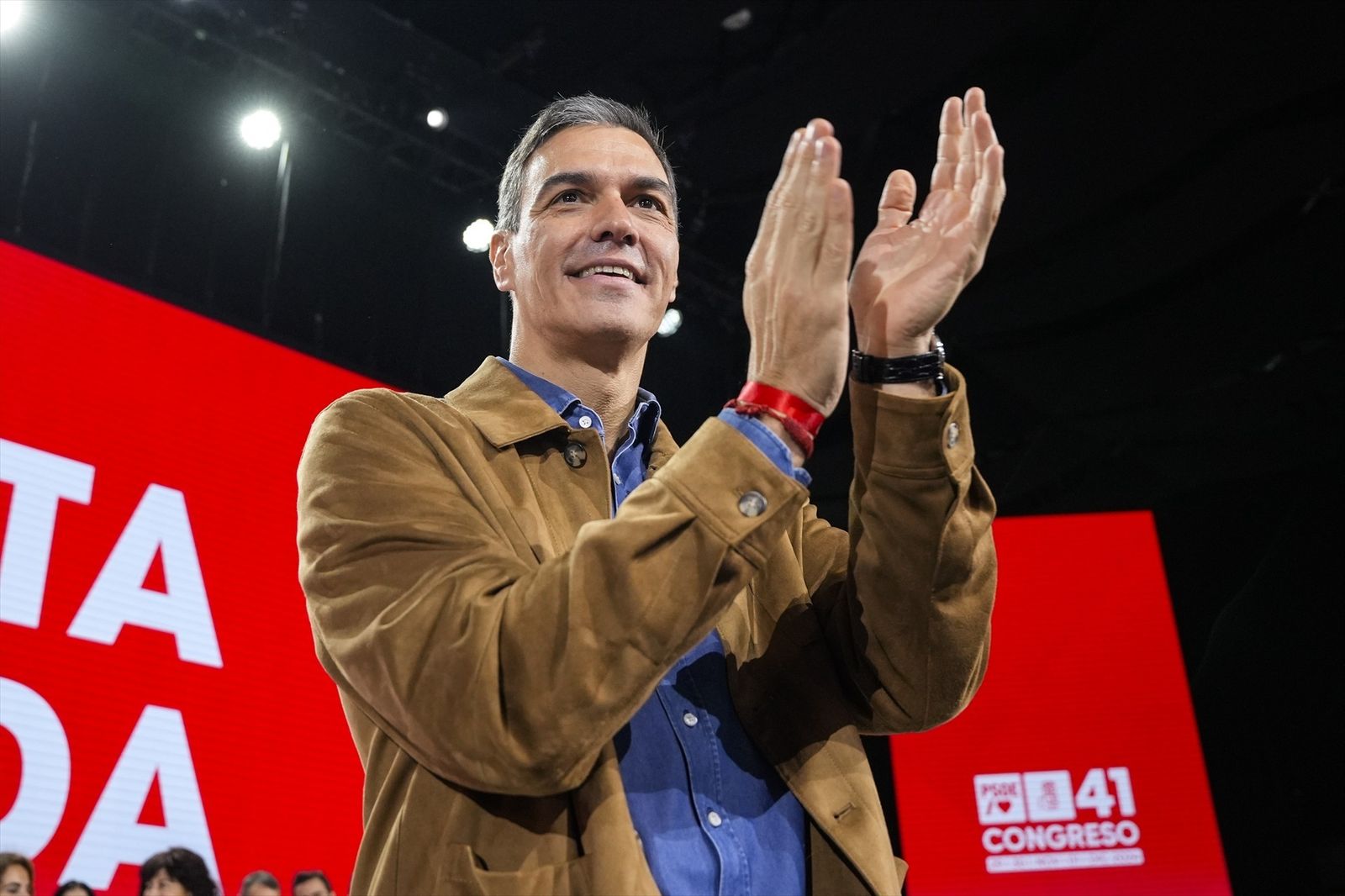 El presidente del Gobierno, Pedro Sánchez, en el 41 Congreso Federal del PSOE que se celebró en Sevilla