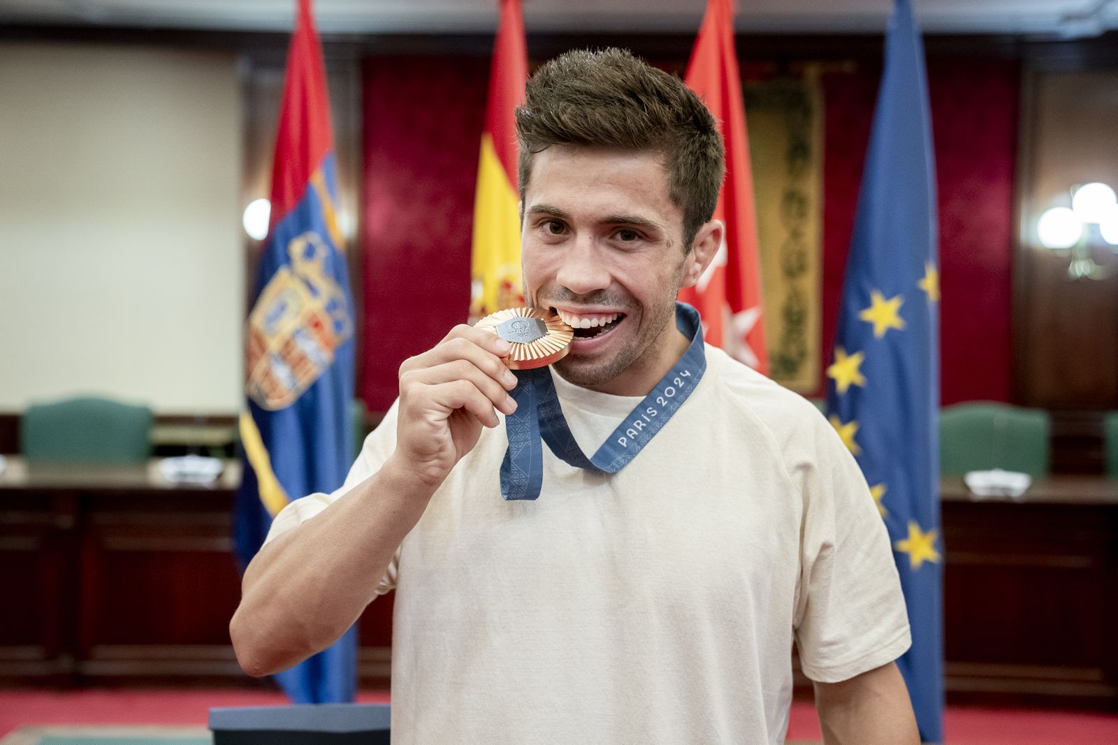 Fran Garrigós en el Ayuntamiento de Móstoles