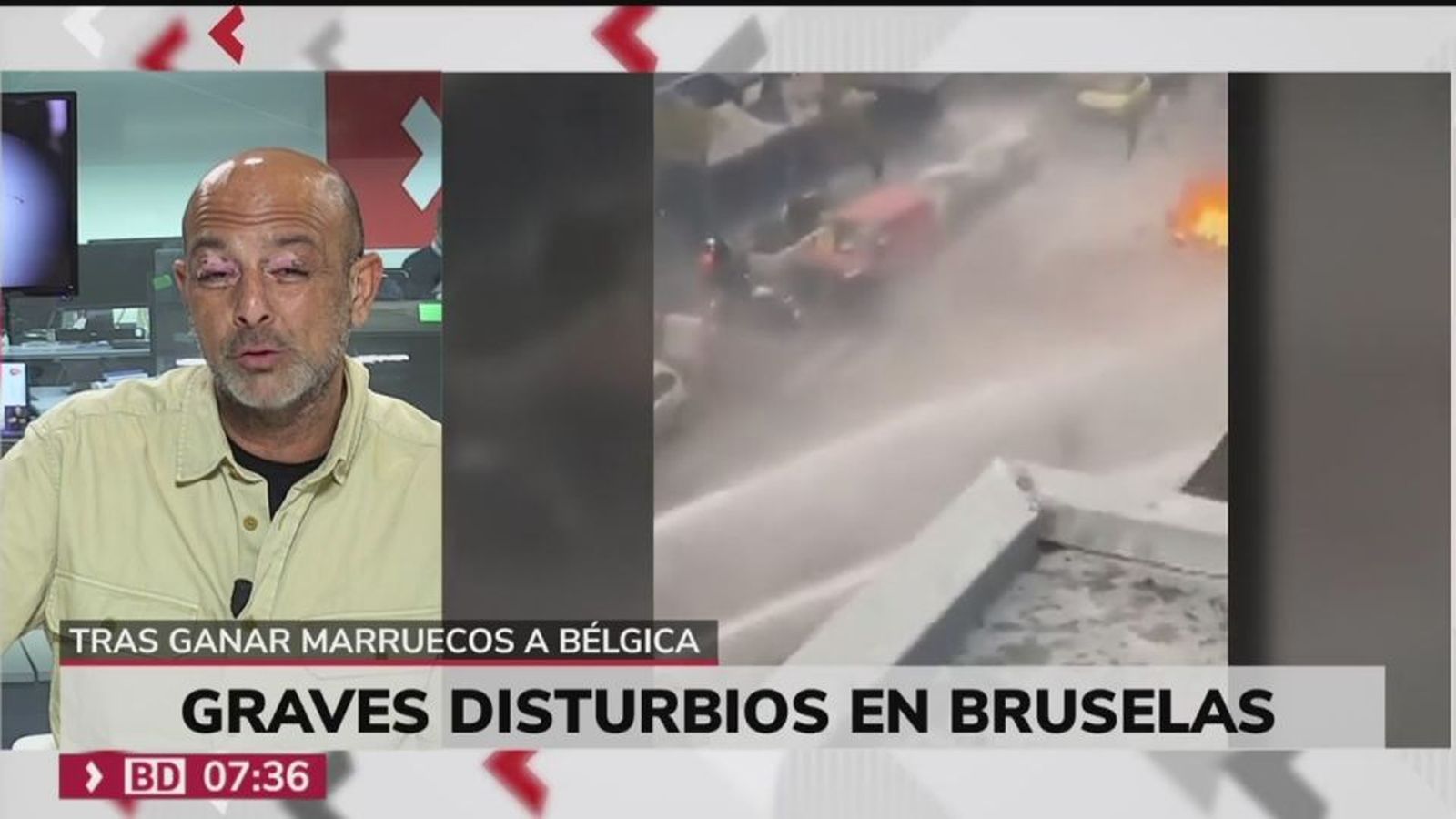Disturbios en varias ciudades belgas y holandesas tras perder Bélgica ante Marruecos