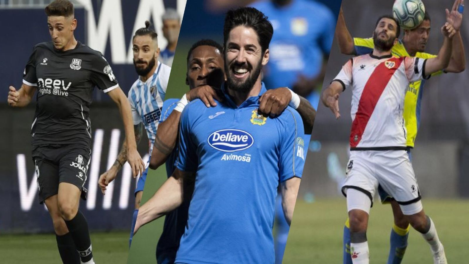 Alcorcón-Málaga, Fuenlabrada-Elche y Rayo Vallecano-Las Palmas