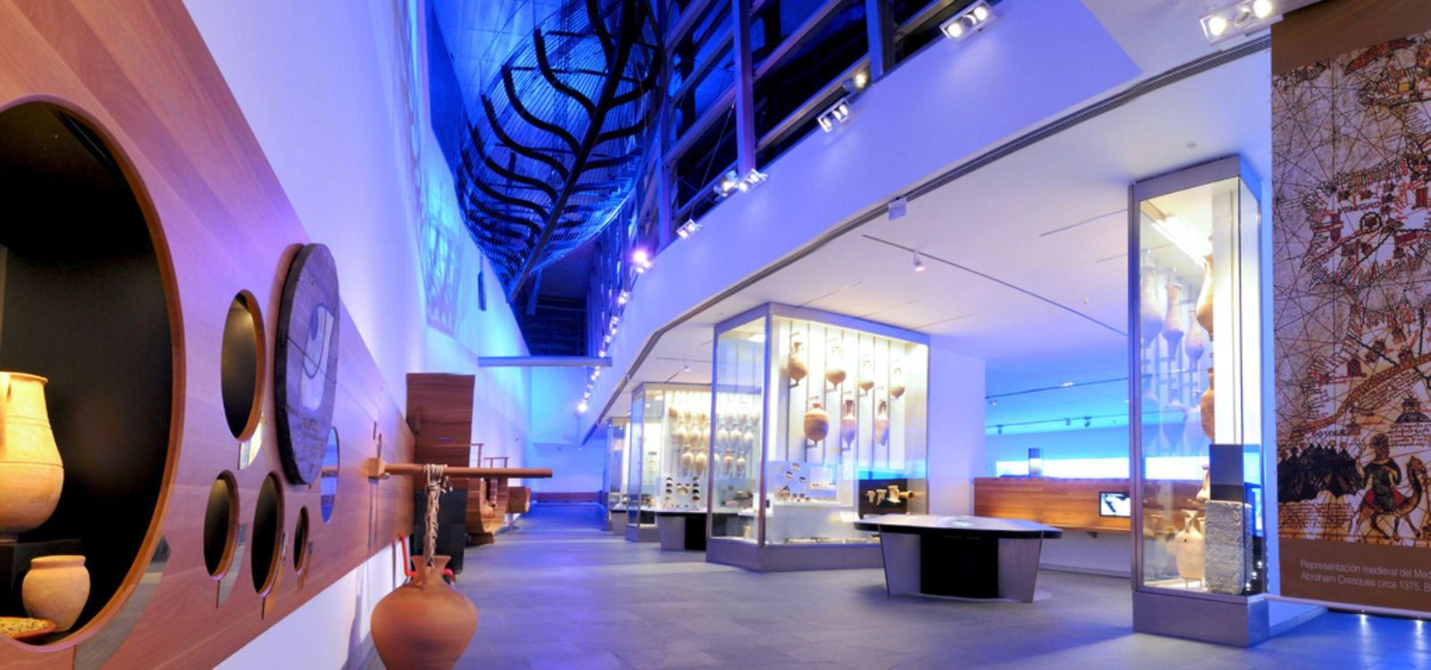 Interior del Museo de Arqueología Subacuática de España