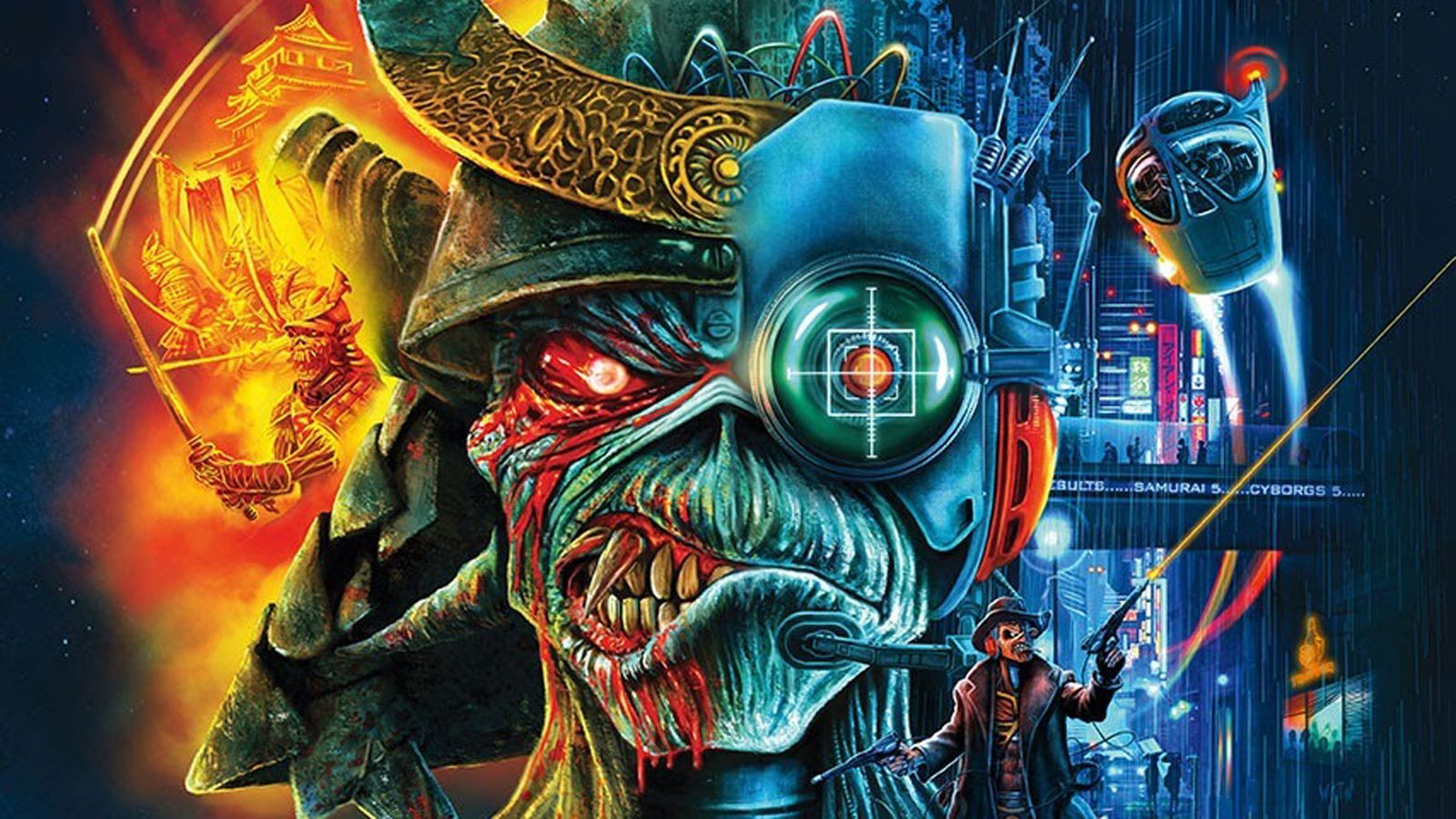 Cartel de la gira de Iron Maiden en España en 2023