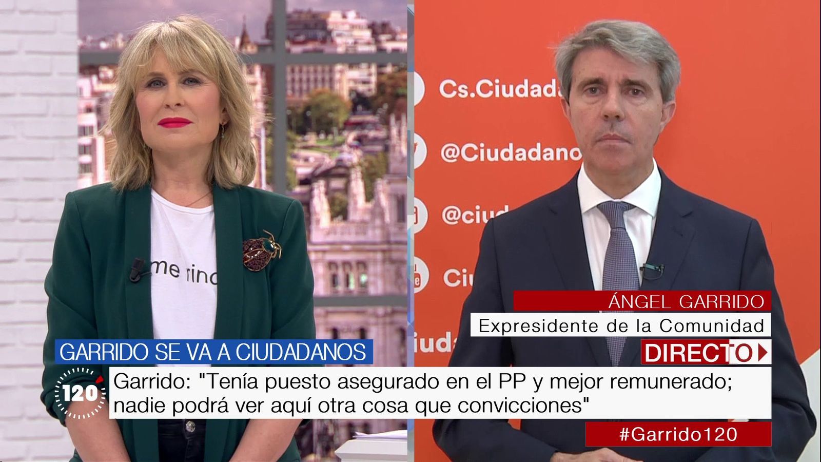 Garrido: "Lo que tiene que preguntarse el PP es por qué nos vamos del partido"