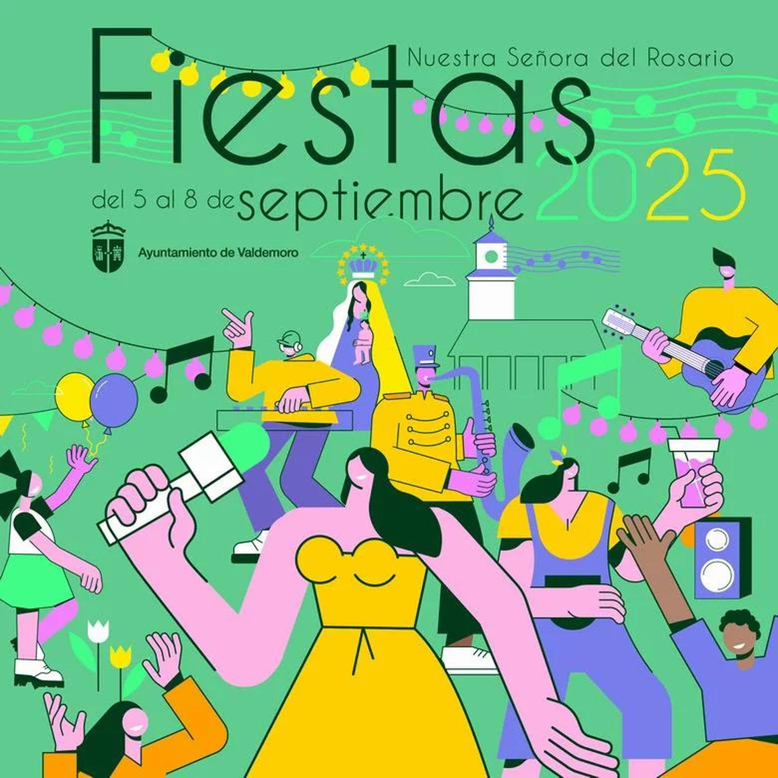 Cartel de fiestas en Valdemoro