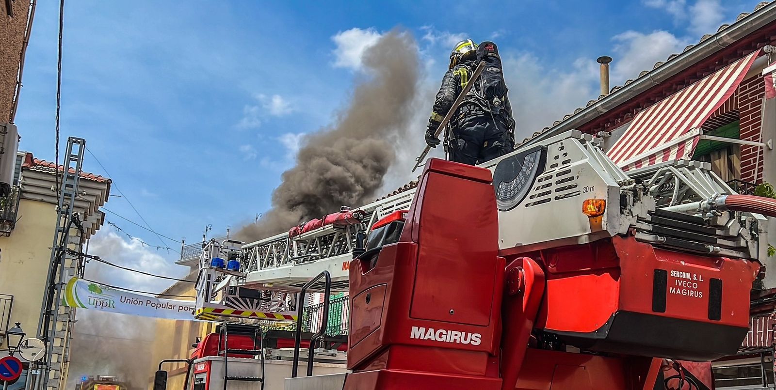 Explosión de gas en la Urbanización San Pelayo de Pelayos de la Presa