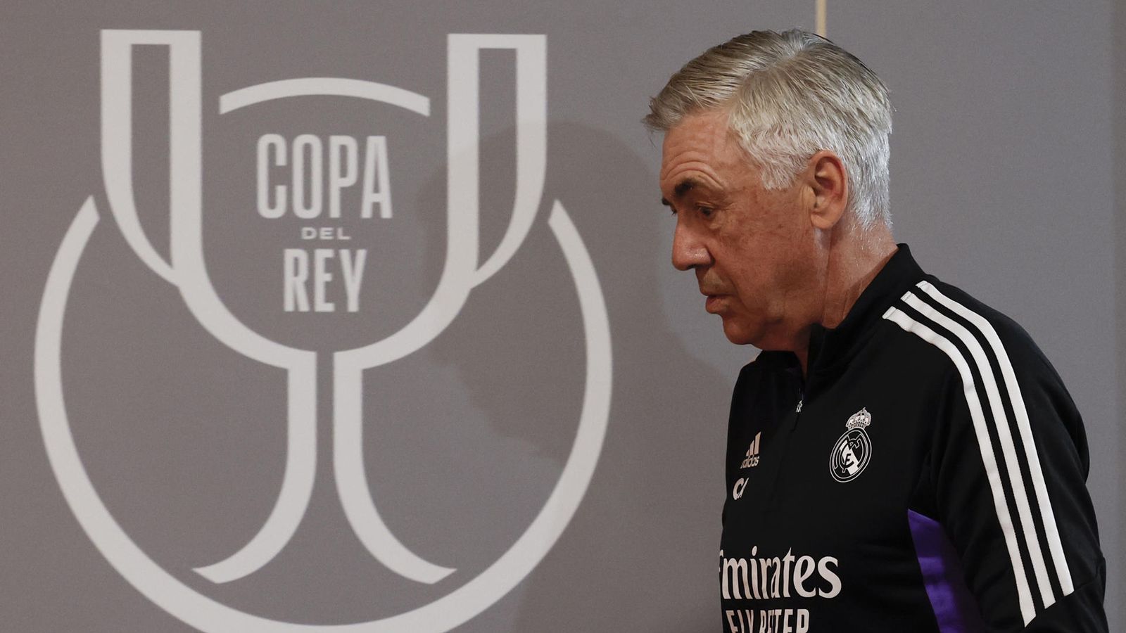 Ancelotti antes de la final