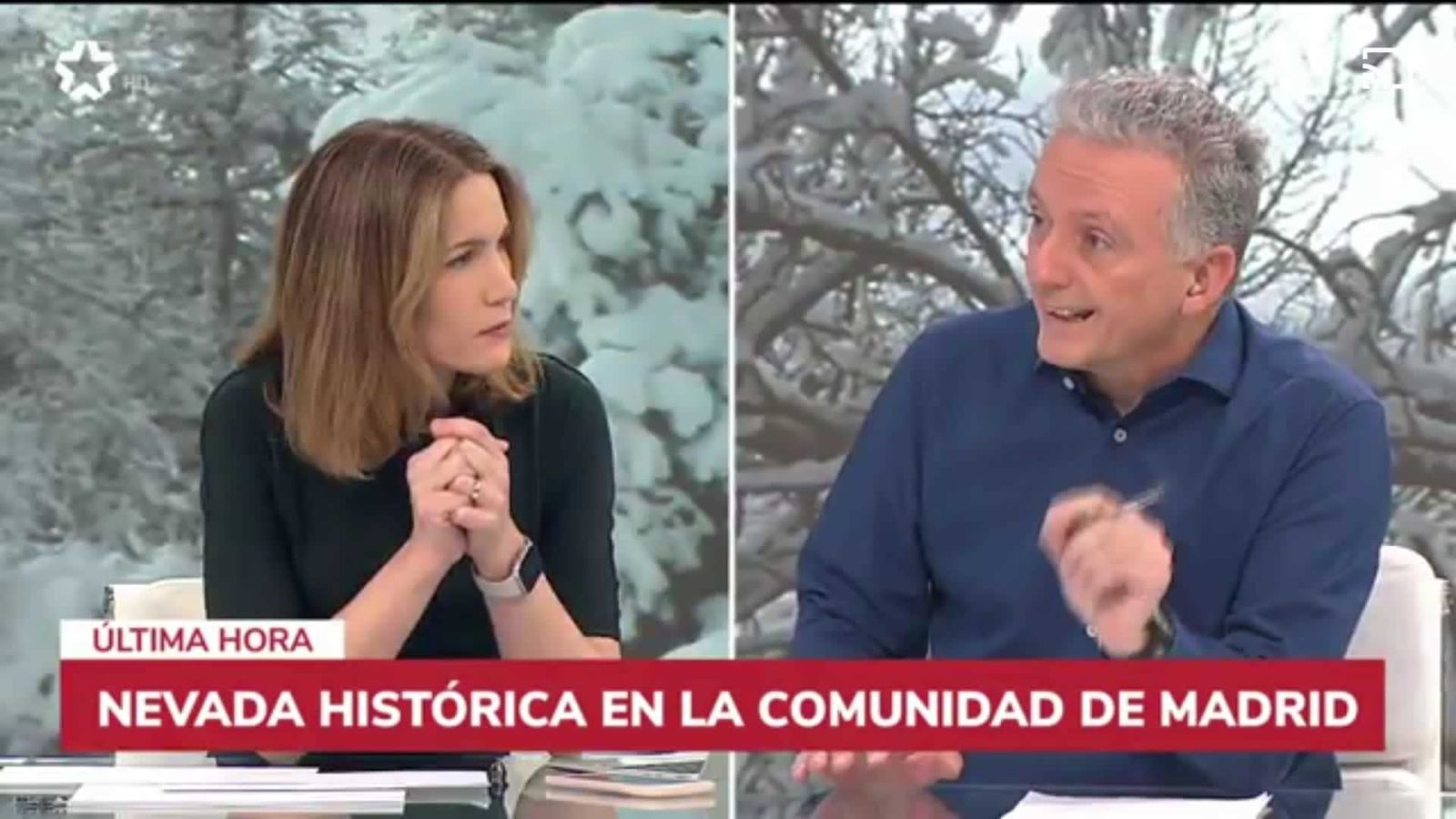 Silvia Intxaurrondo y Antonio López.