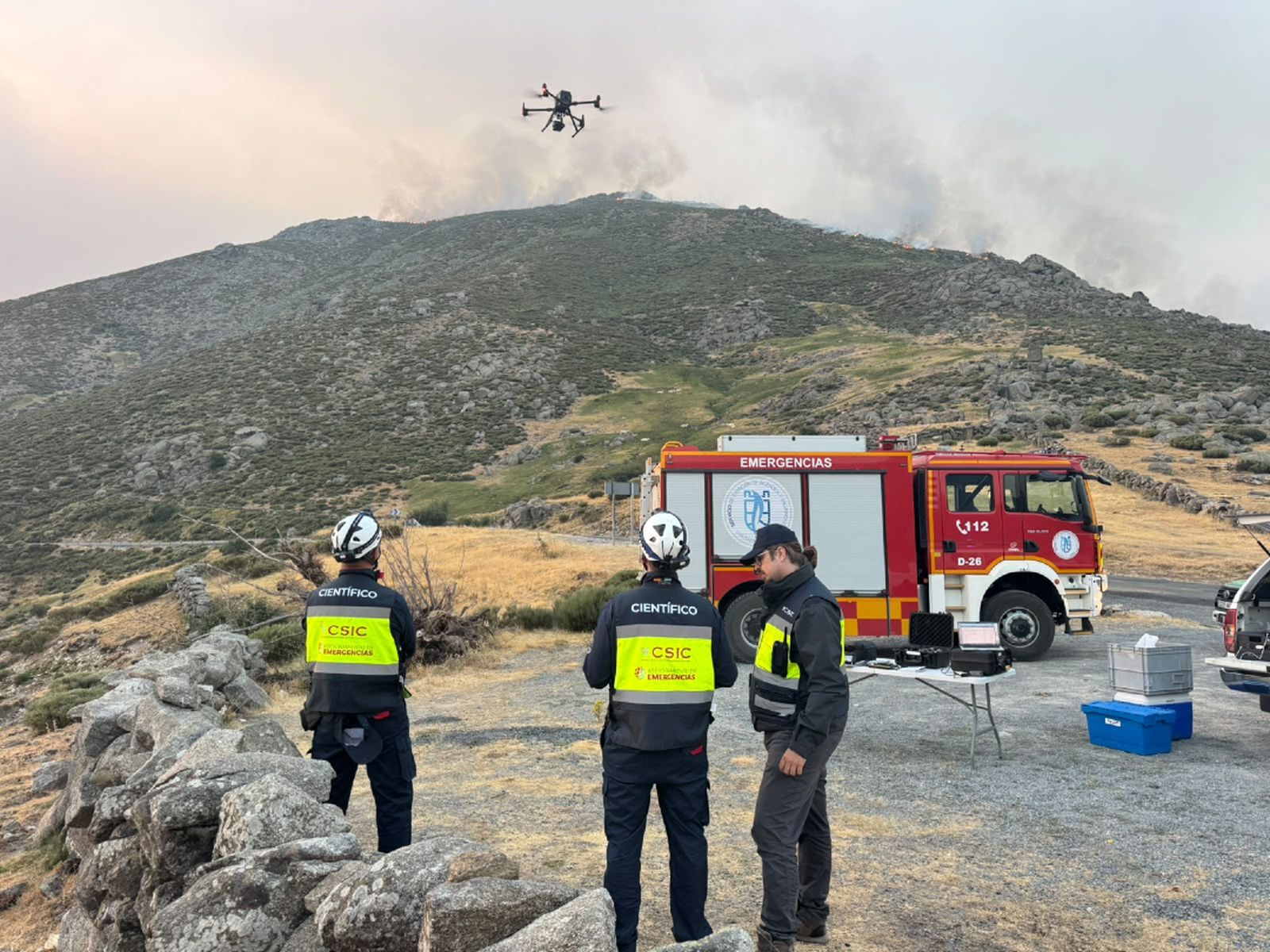 Científicos del CSIC asesoran en los incendios de la zona centro de España y Castellón