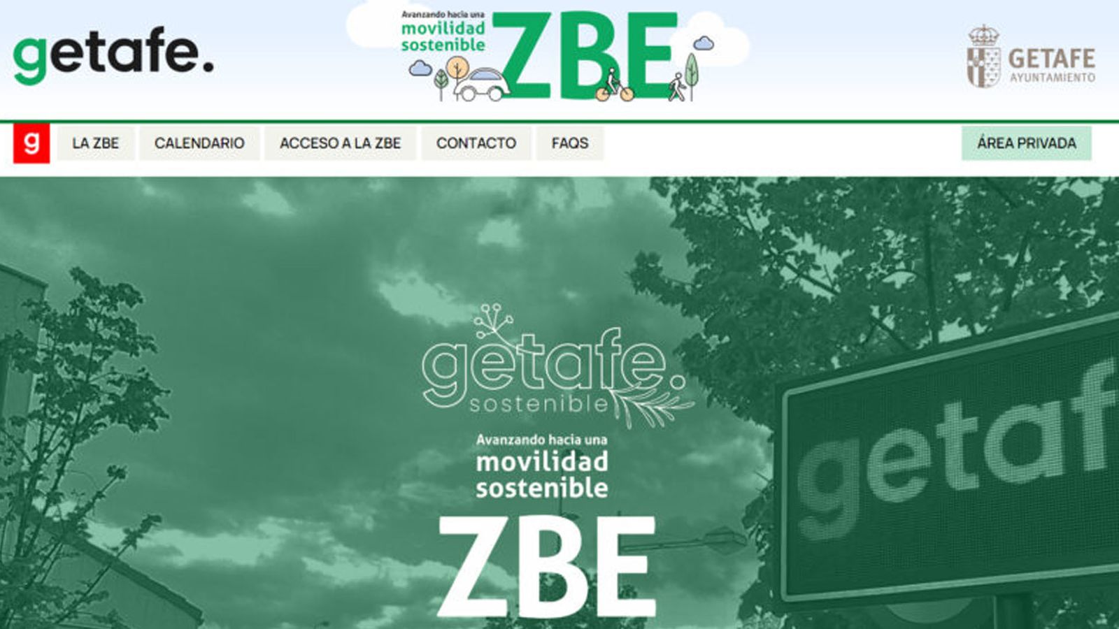 Zona de bajas emisiones en Getafe