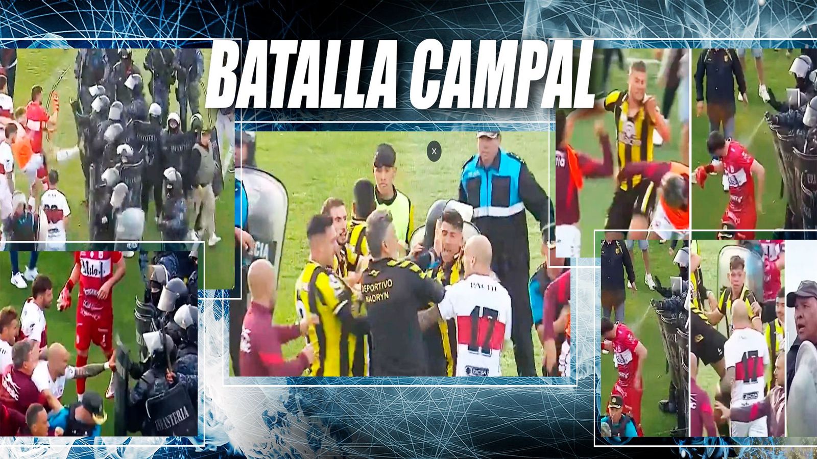 Violencia en el fútbol argentino en el partido Deportivo Morón - Madryn
