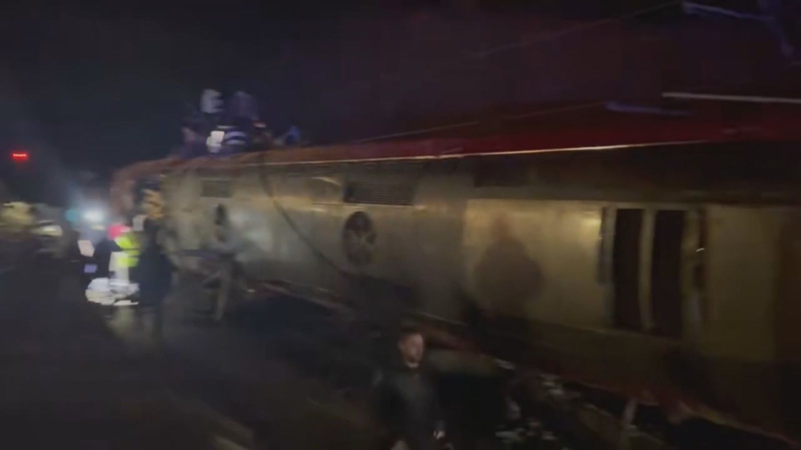Descarrilamiento de dos trenes en Córdoba