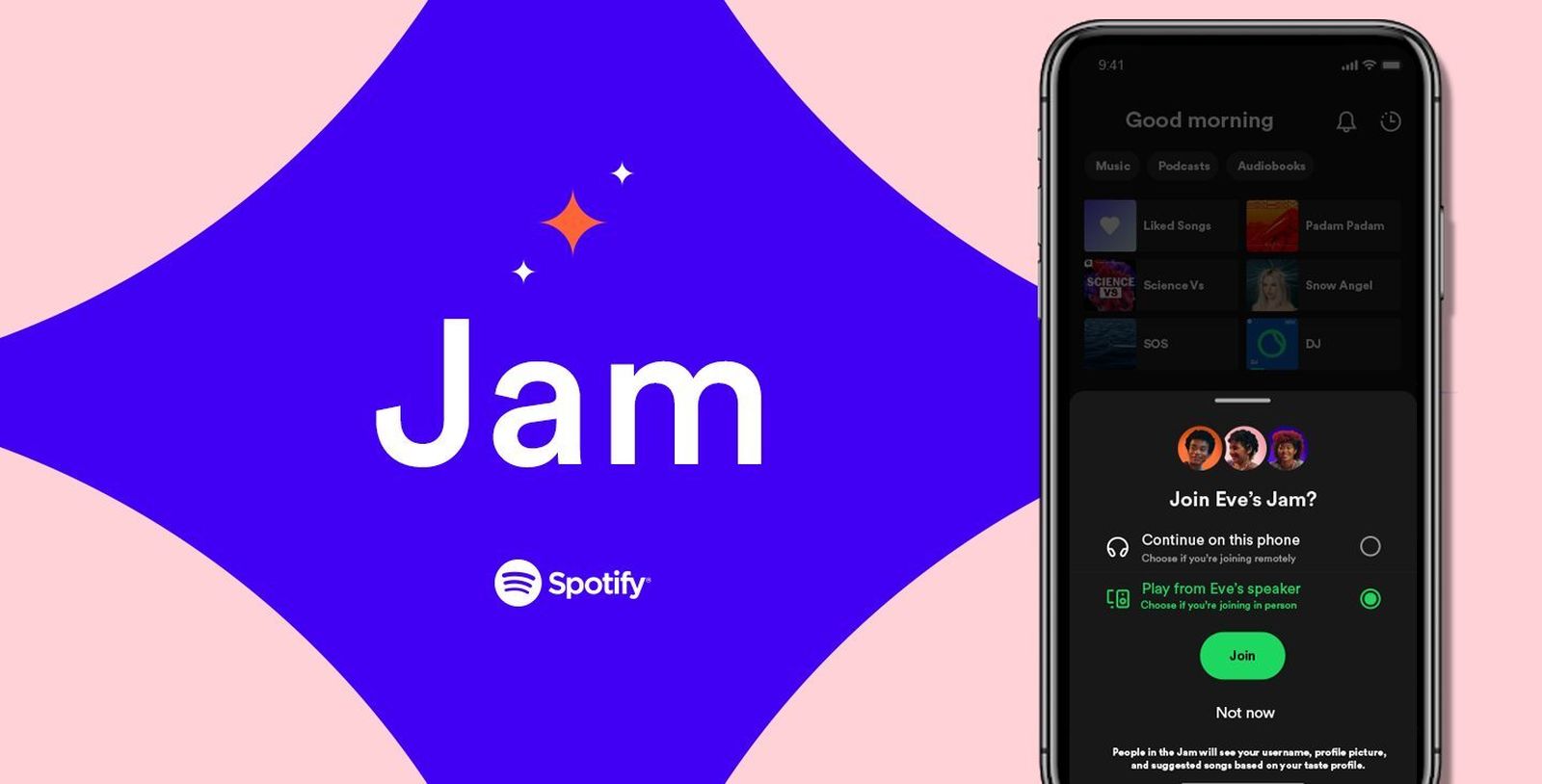 La nueva función coloaborativa de Spotify, Jam