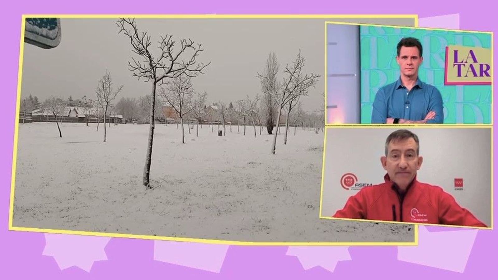 La sierra de Madrid concentra los problemas para circular por la nevada Kristin