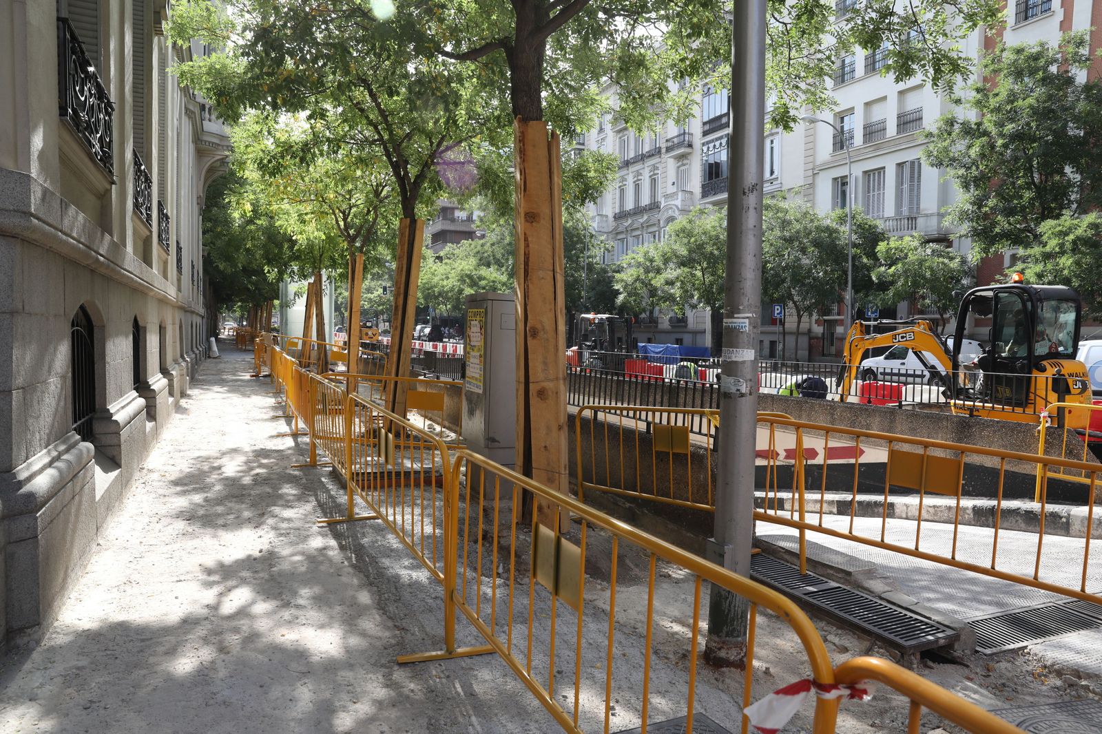 La calle Ortega y Gasset estará en obras hasta el próximo verano