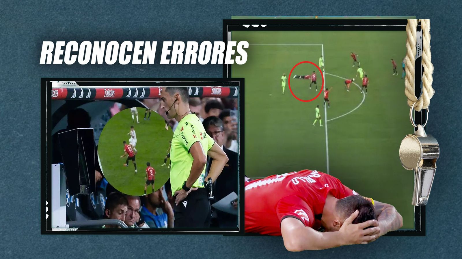 Los árbitros admiten sus errores