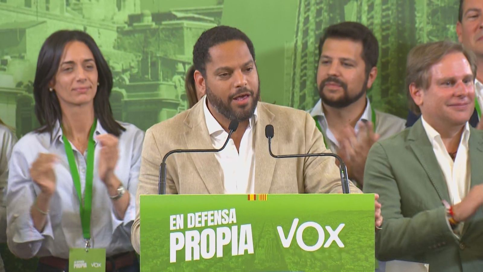 Ignacio Garriga valora los resultados de Vox en las elecciones catalanas
