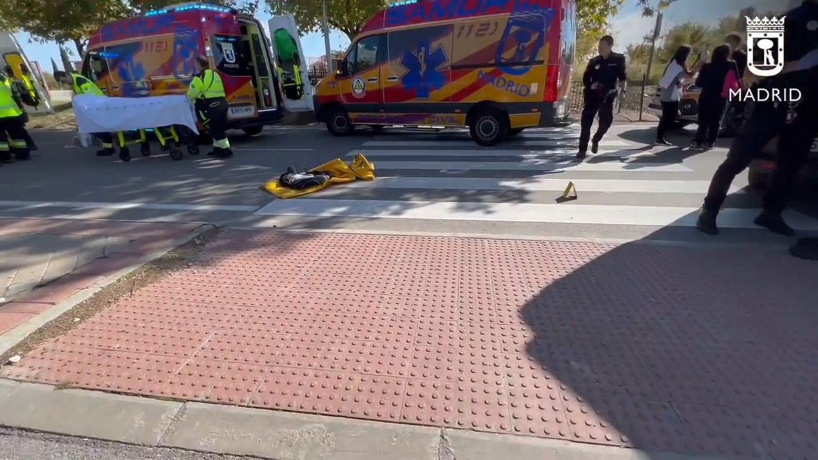 Atropello de un anciano en un paso de cebra en Vicálvaro