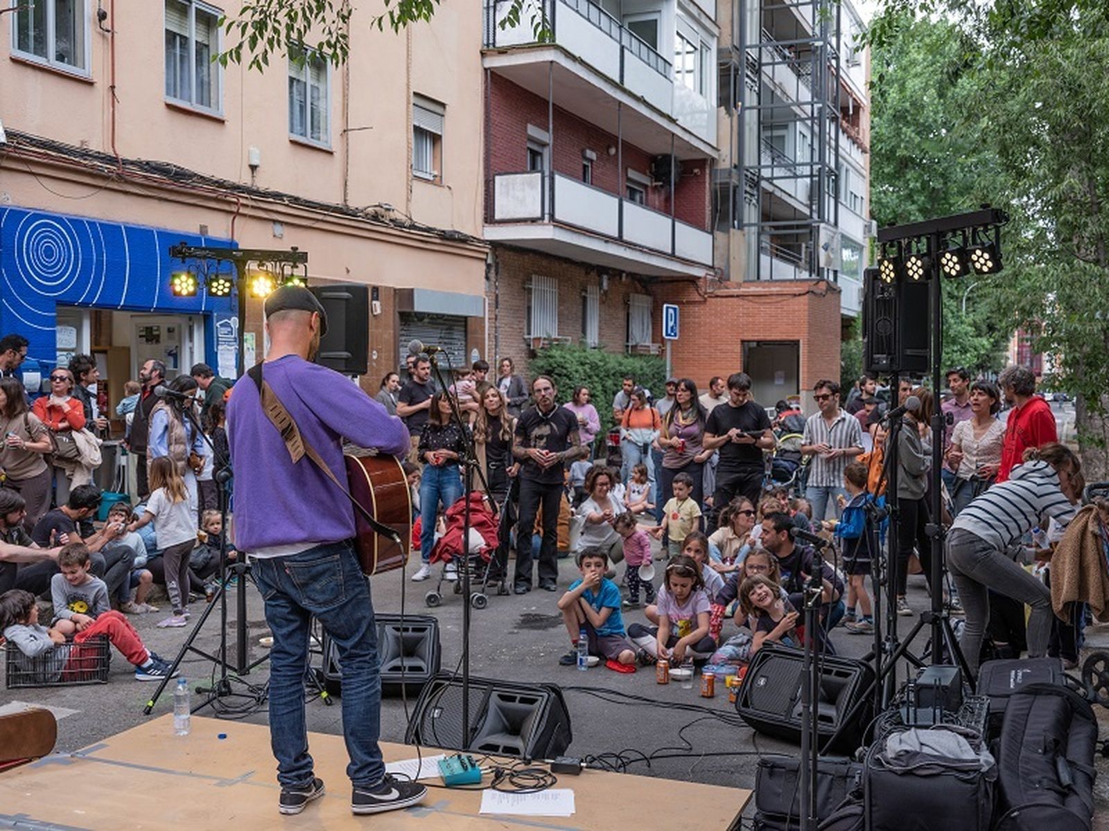 Concierto en la calle durante el Festival Barrio Sonoro