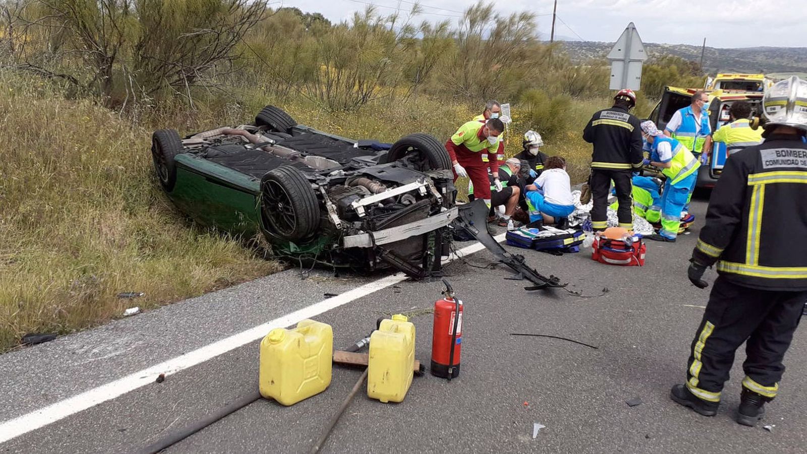 La mayoría de los accidentes son consecuencia de una salidas de vía