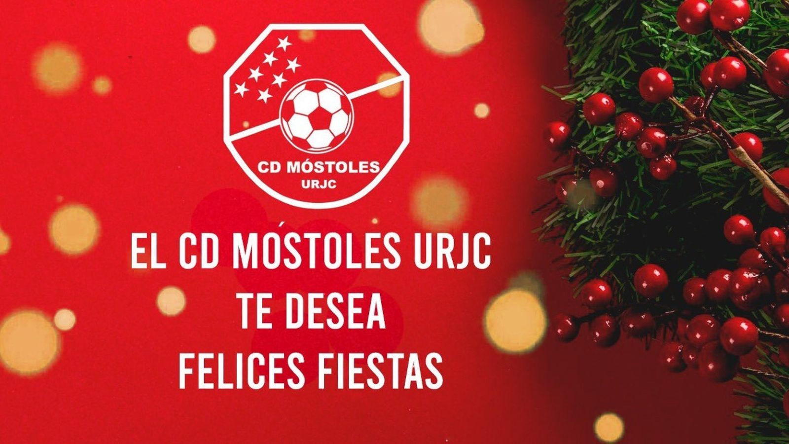 Felicitación de Navidad del CD Móstoles