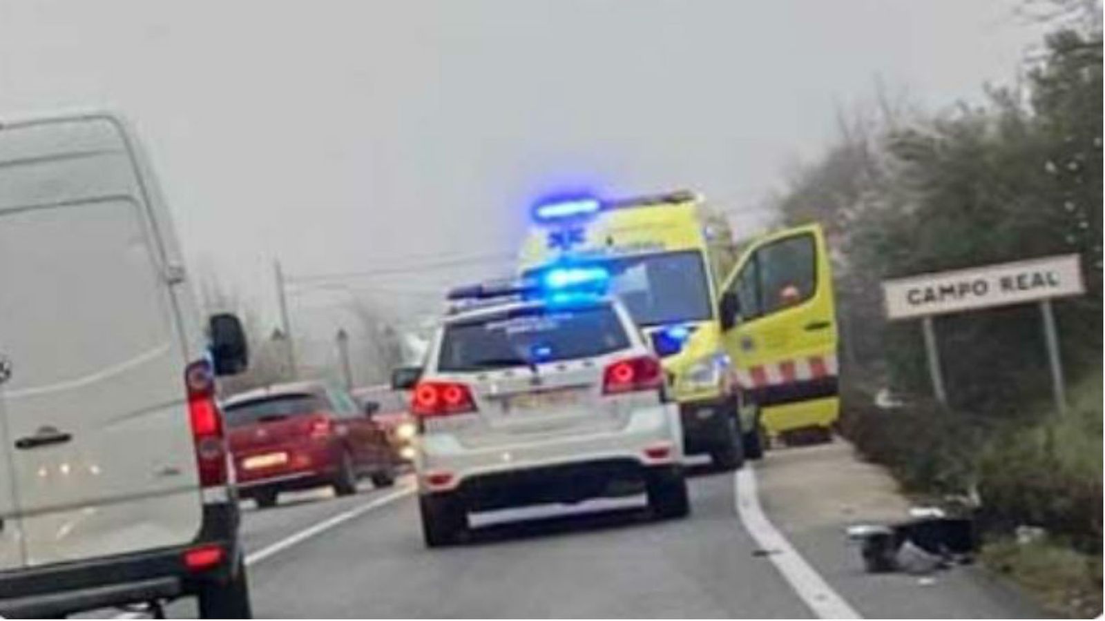 Accidente en Campo Real (Foto: La Voz del Henares)