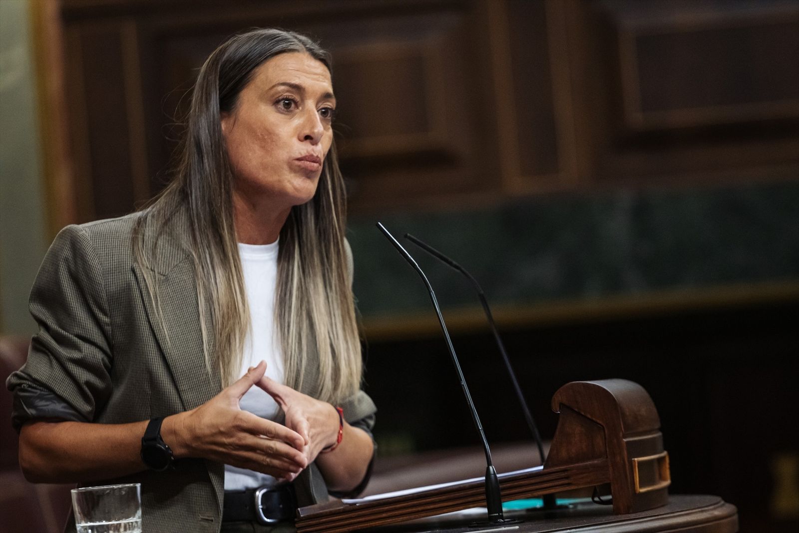 La diputada de Junts , Miriam Nogueras
