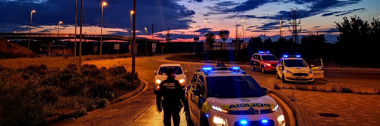 Vehículos de la Policía Municipal de Alcorcón
