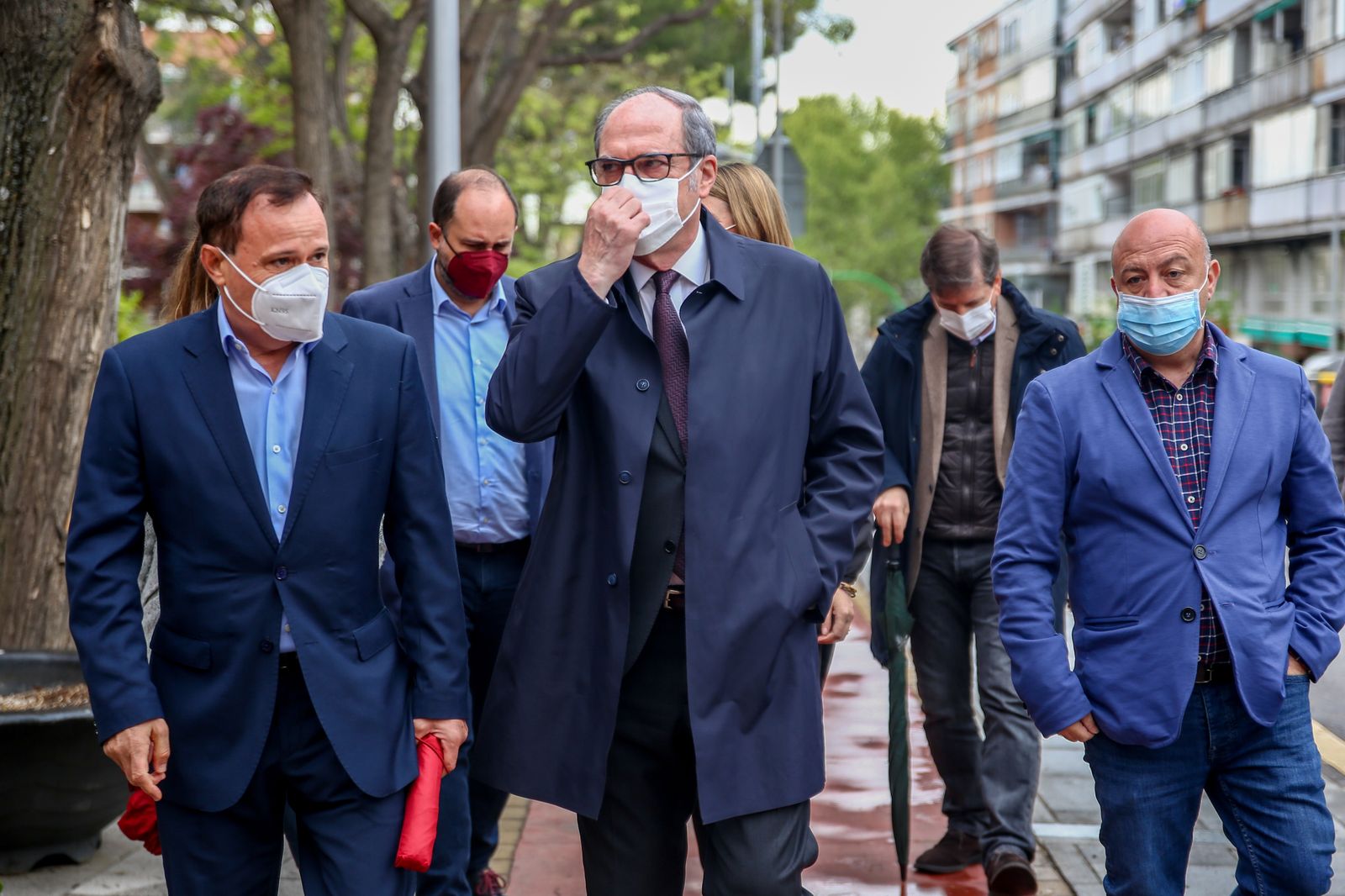 Ángel Gabilondo, durante la visita de este martes a Coslada