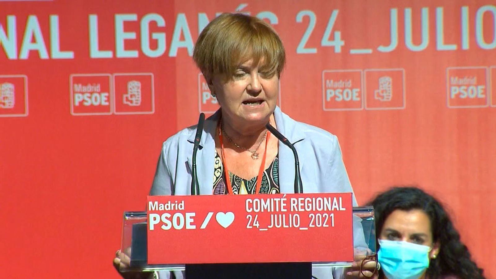 La presidenta de la Gestora del PSOE-M, Isaura  Leal