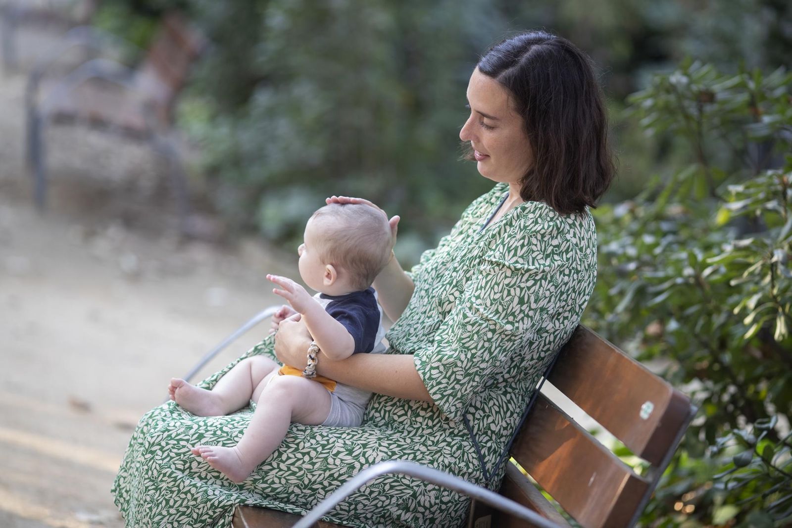 Una madre con su bebé