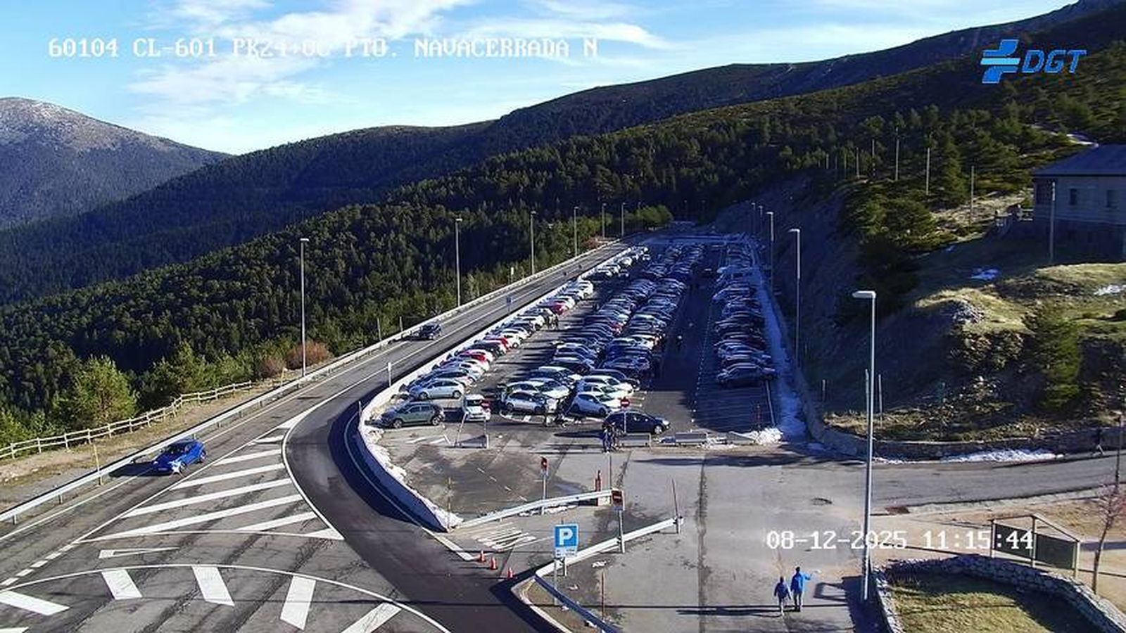 Estado del puerto de Navacerrada el lunes 9 de diciembre de 2025