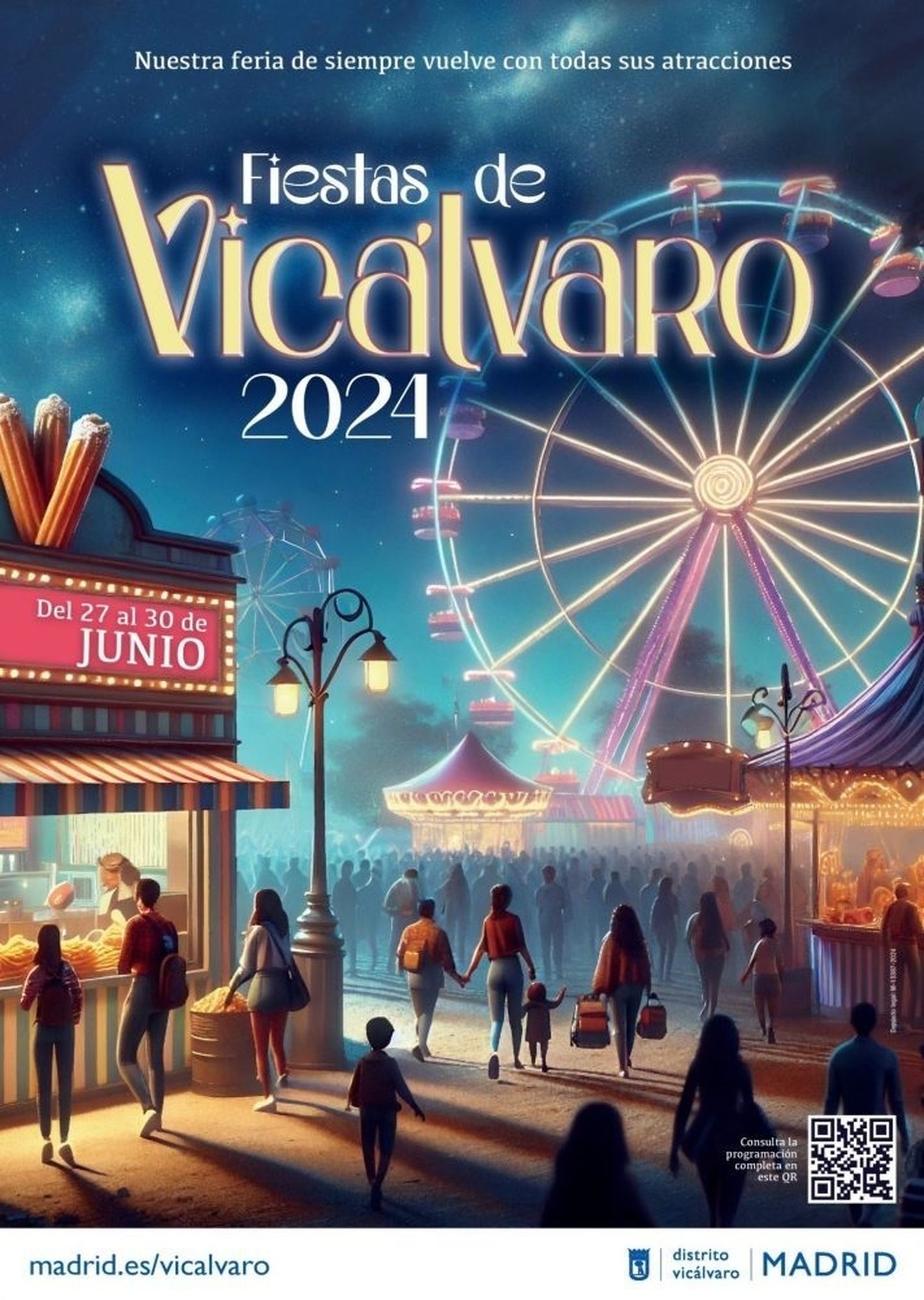 Cartel promocional fiestas de Vicálvaro