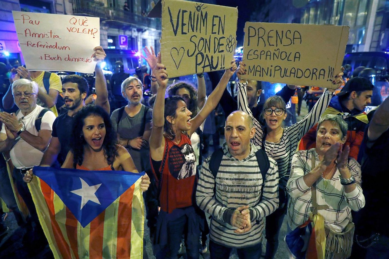 Unos 6.000 participantes en la manifestación de Barcelona