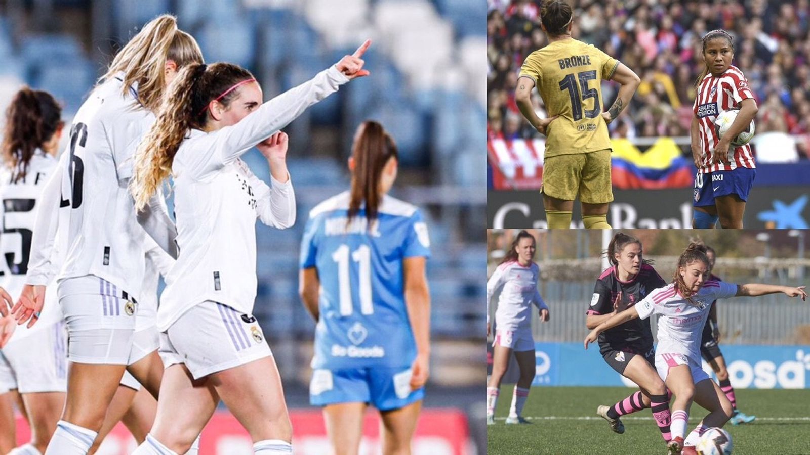 El Real Madrid, Atlético de Madrid y Madrid CFF