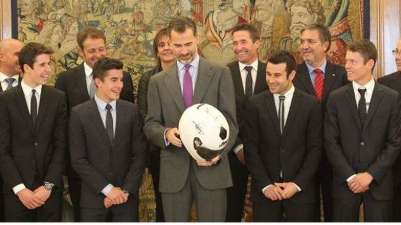 FelipeVI recibe a los hermanos Marquez, Rabat y Bou