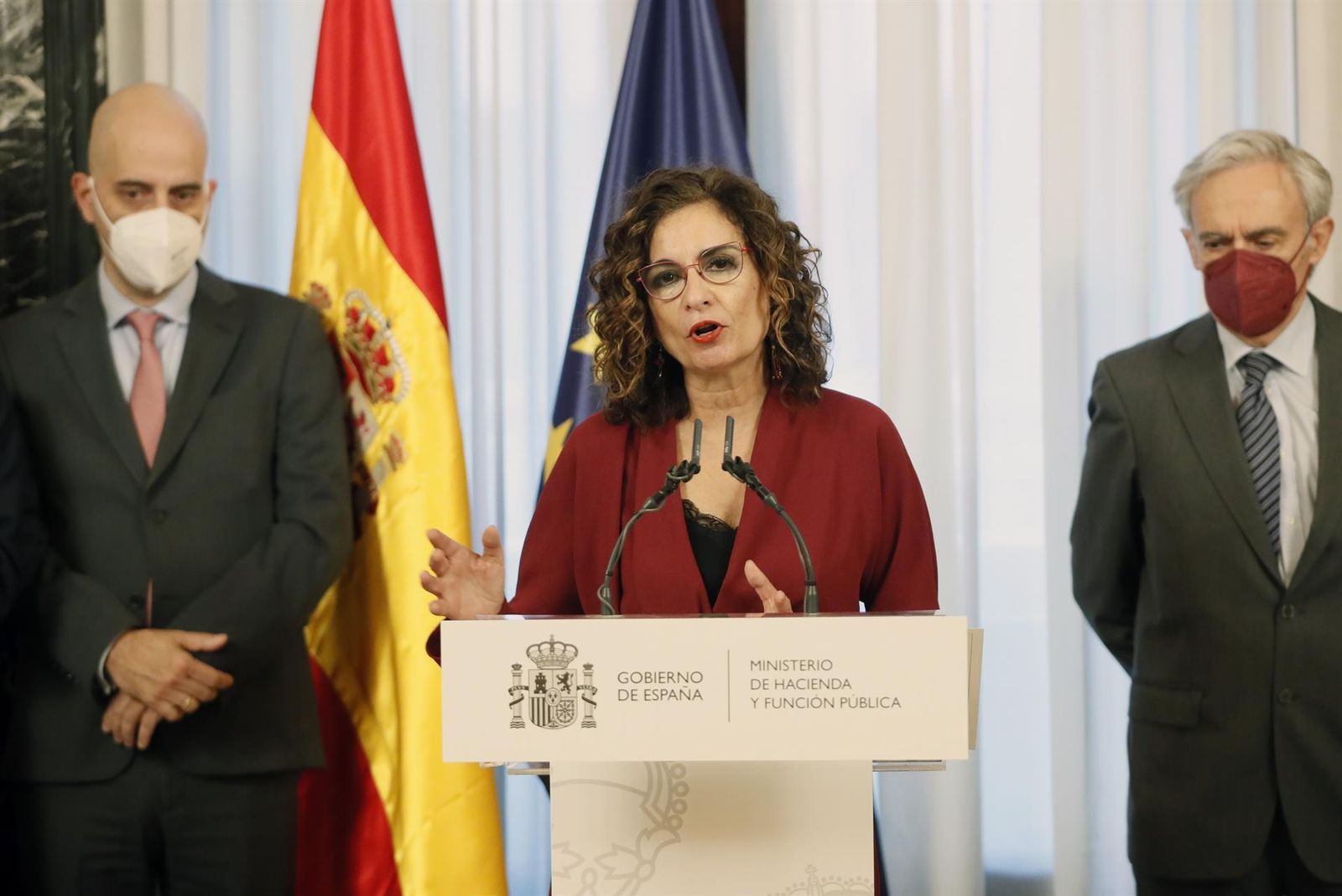 La ministra de Hacienda y Función Pública, María Jesús Montero