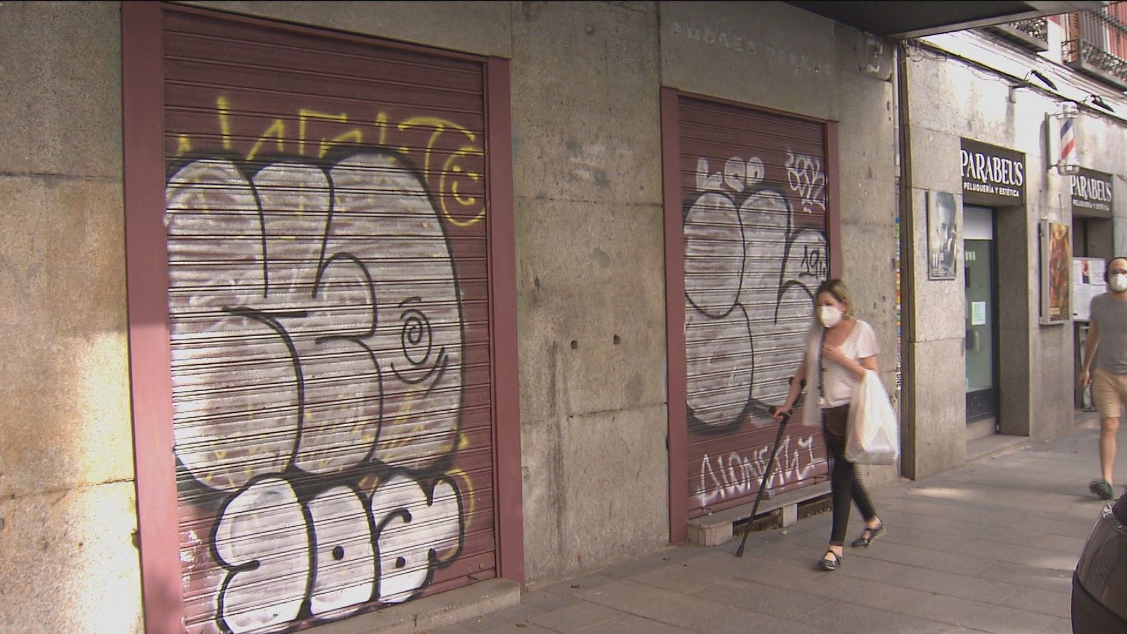 El panorama desolador del centro con decenas de locales cerrados en Triball