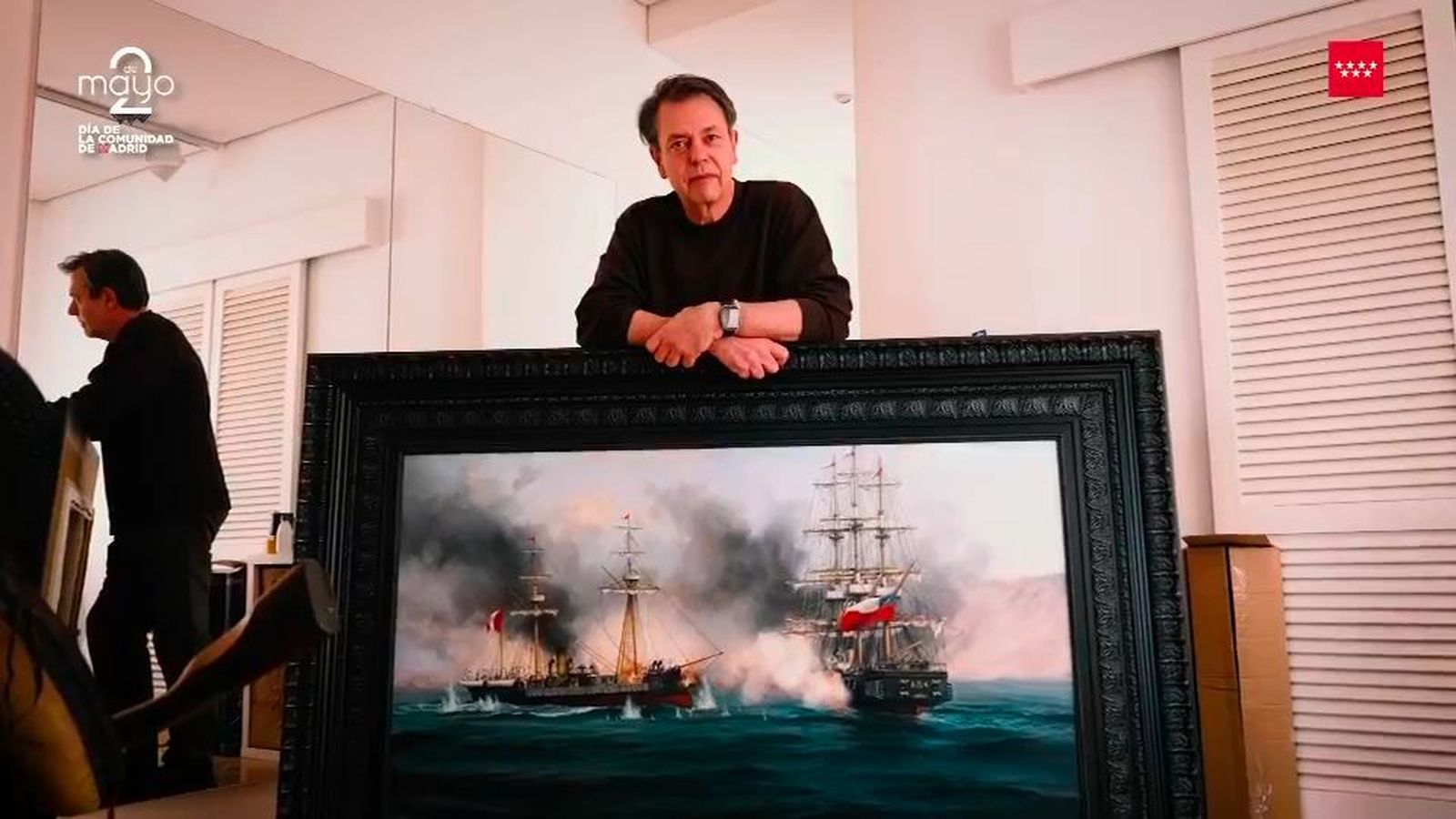 El pintor Augusto Ferrer-Dalmau, condecorado con la Gran Cruz de la Orden del Dos de Mayo