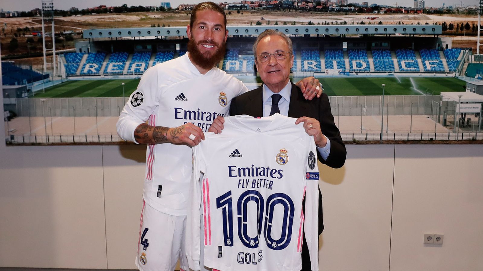 Sergio Ramos y Florentino Pérez