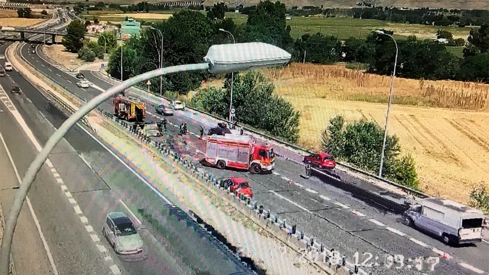 Accidente en la A-4