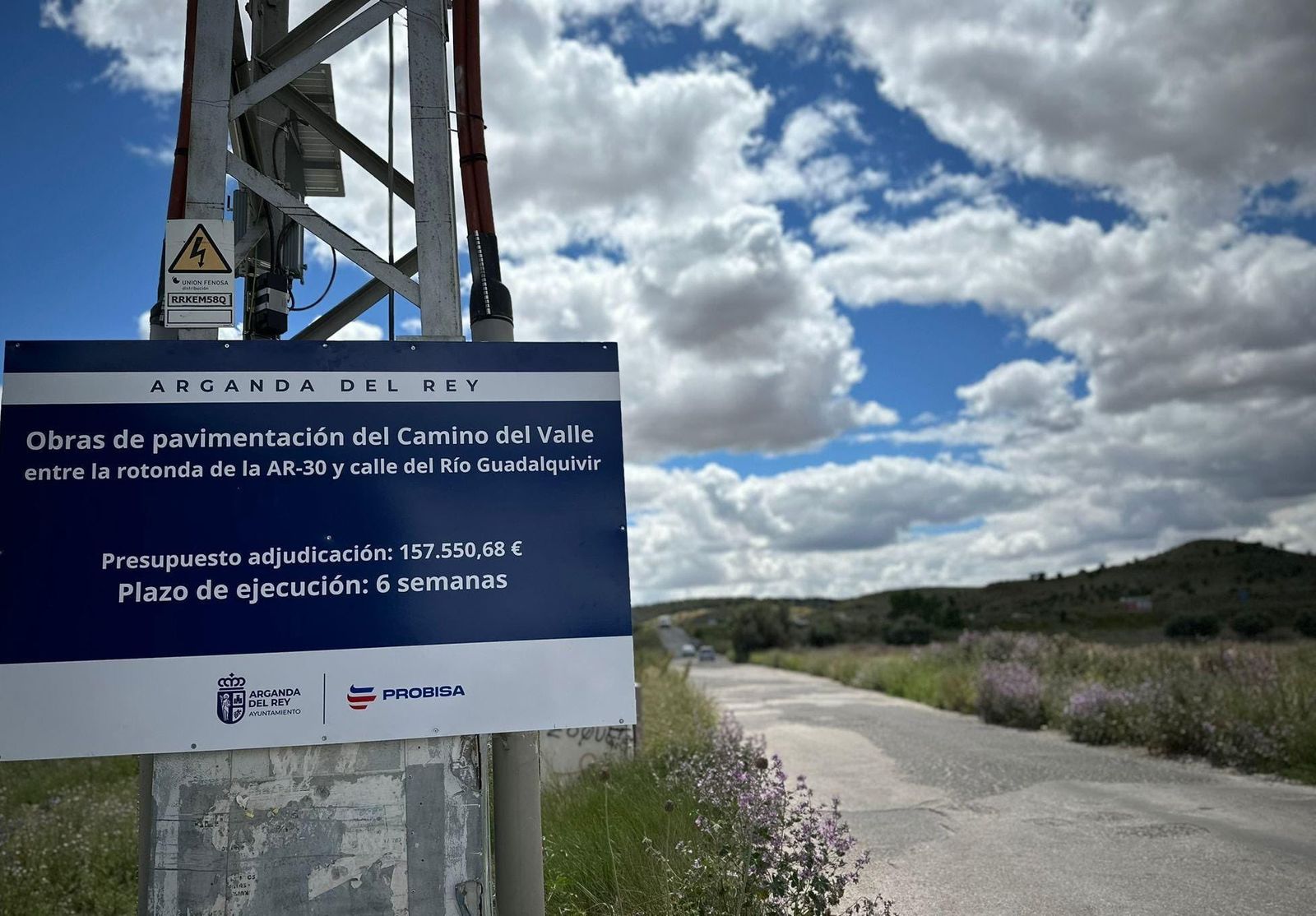 Arganda desina 160.000 euros para pavimentar el Camino del Valle que da  acceso al polígono