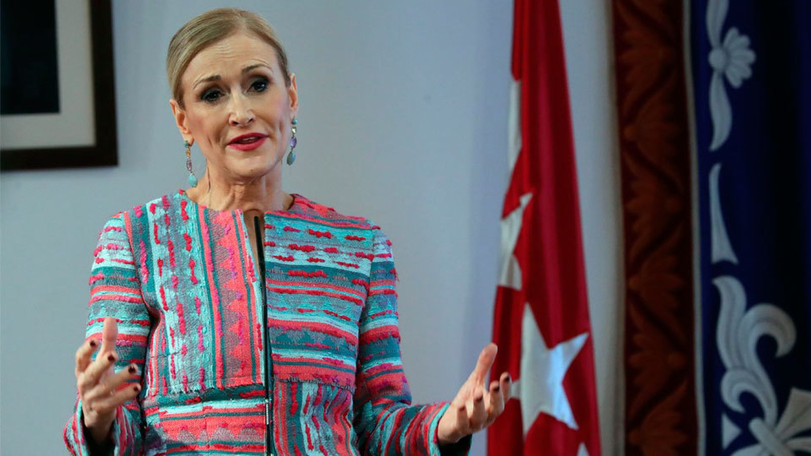 Cristina Cifuentes, tras la comparecencia en la Asamblea