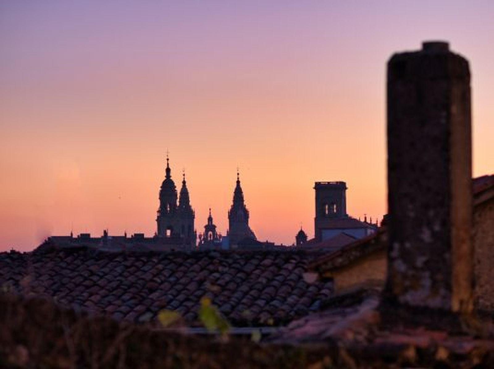 Atardecer en Santiago de Compostela