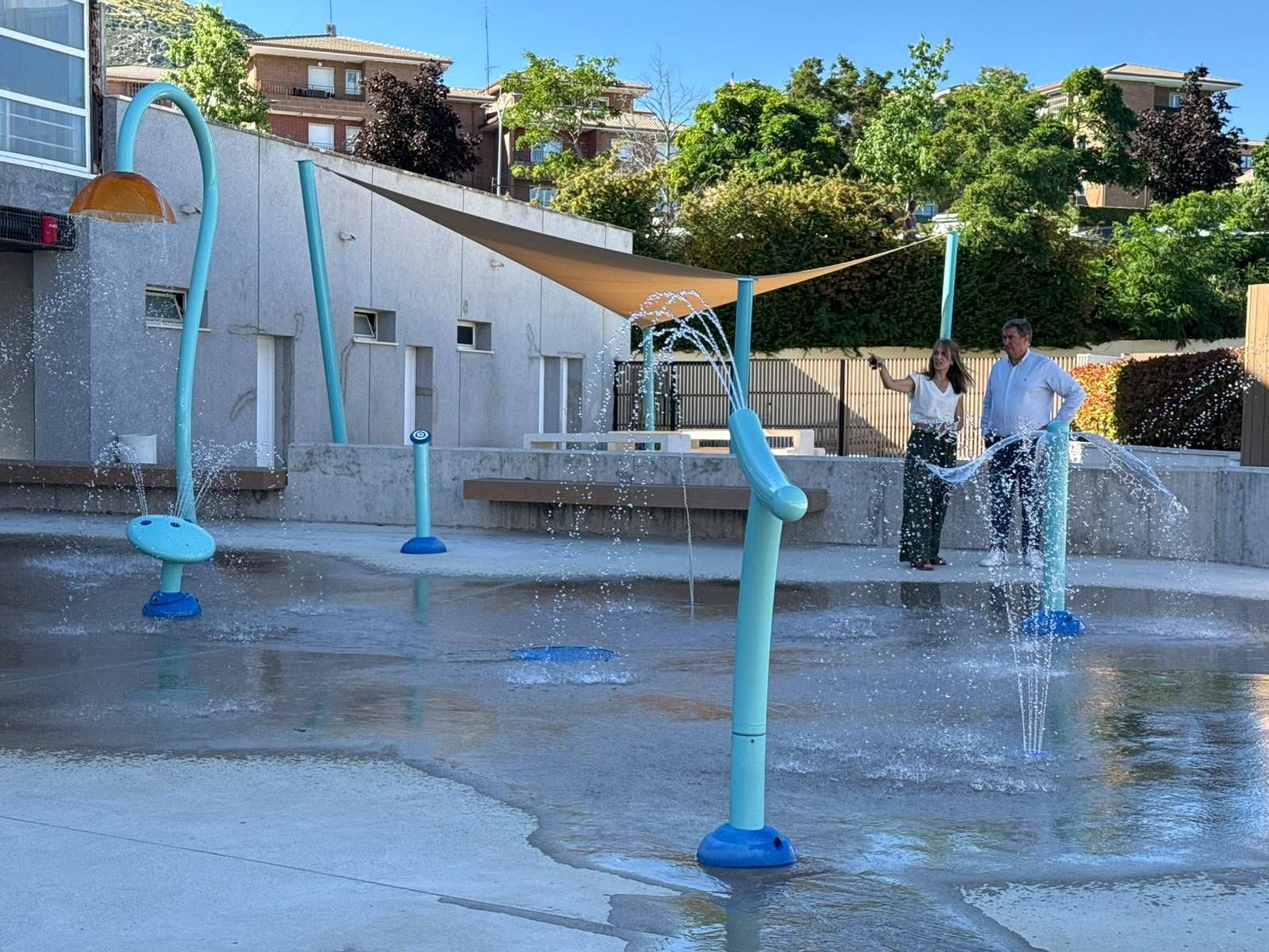 Zona infantil en el polideportivo municipal El Zaburdón de San Lorenzo de El Escorial