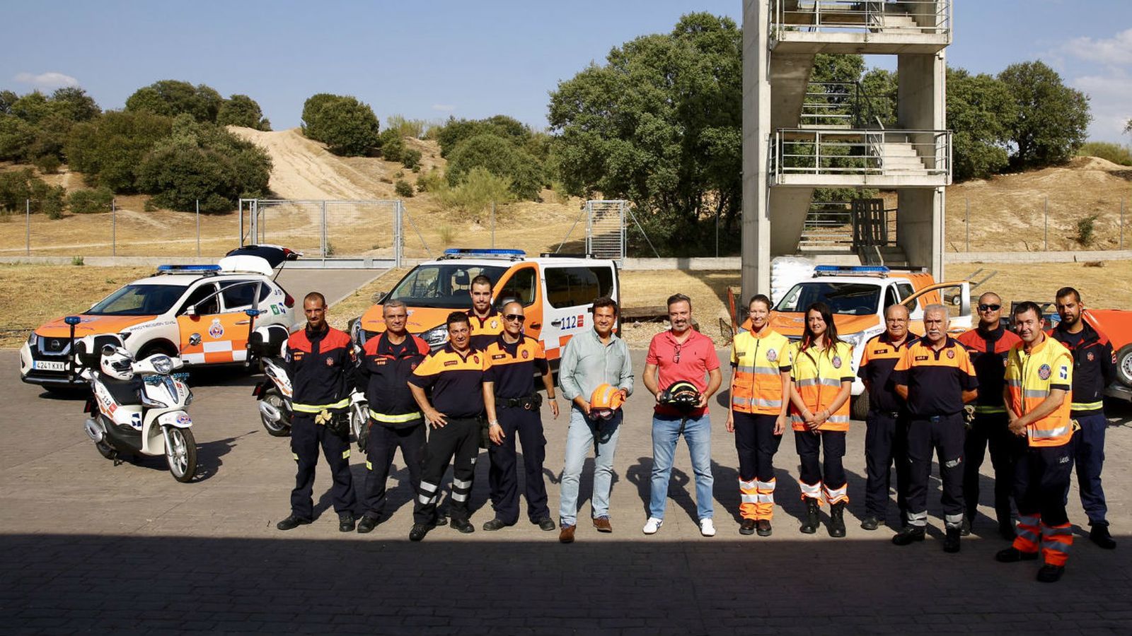 La flota de Protección Civil (foto @Ayto_Las_Rozas)