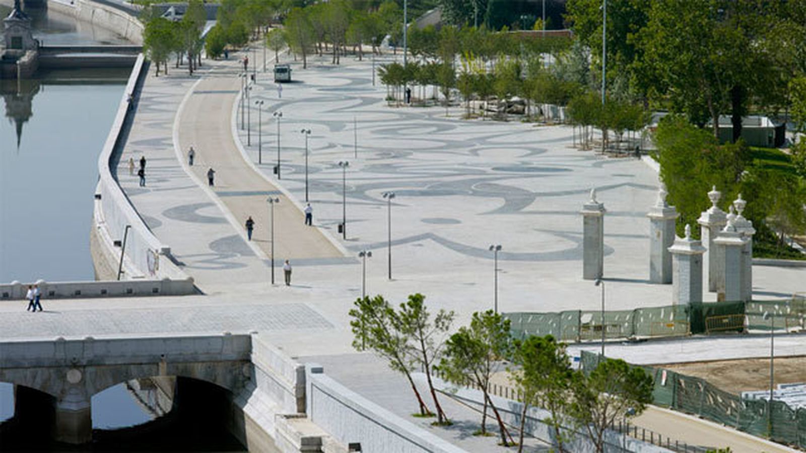 Madrid Río a la altura del Puente del Rey
