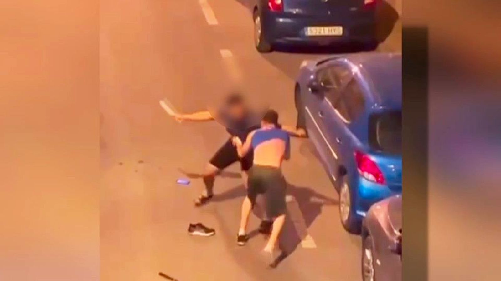 VIDEO | Brutal pelea callejera a navajazos en Ciempozuelos