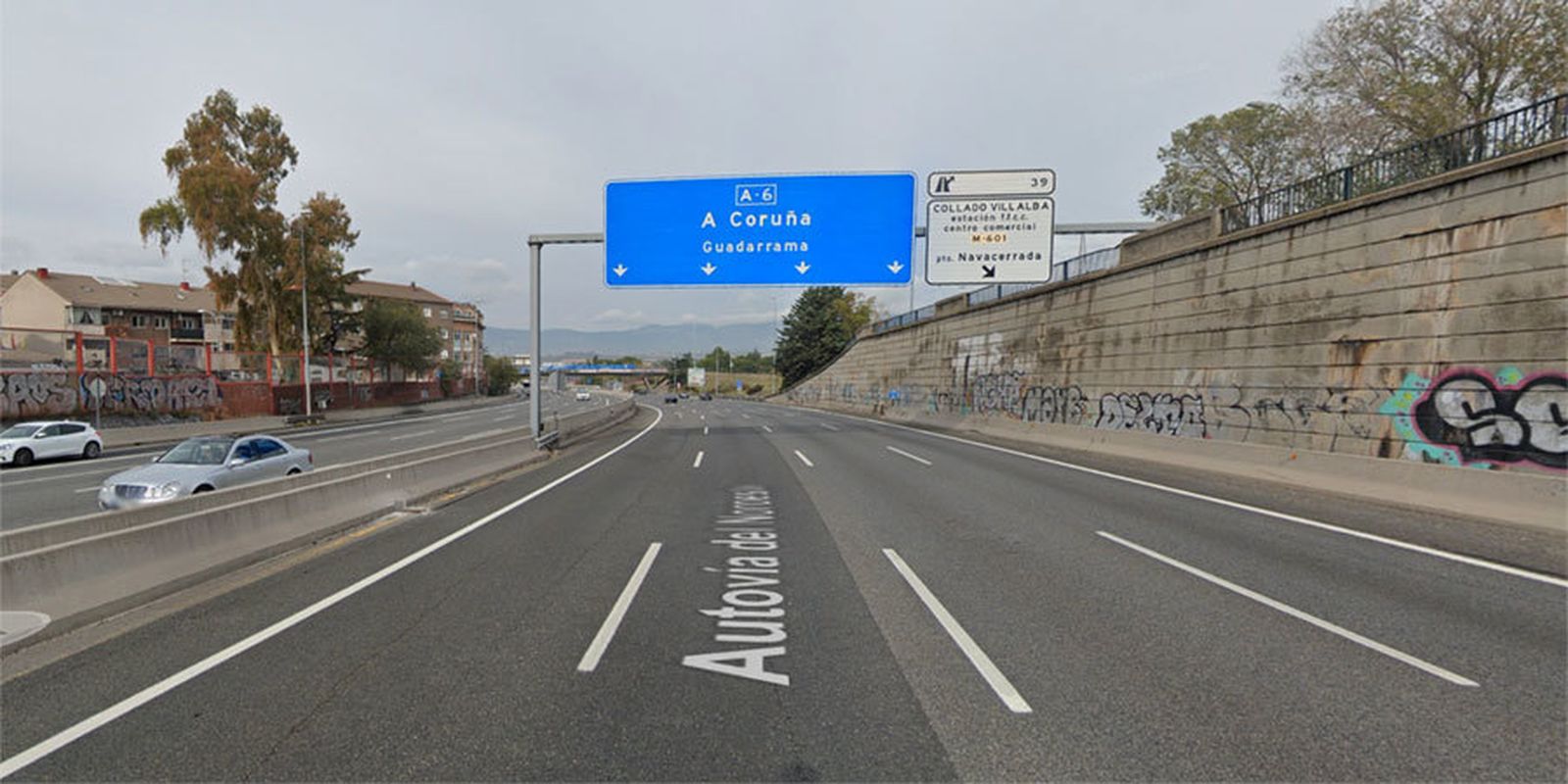 A-6 a su paso por Collado Villalb