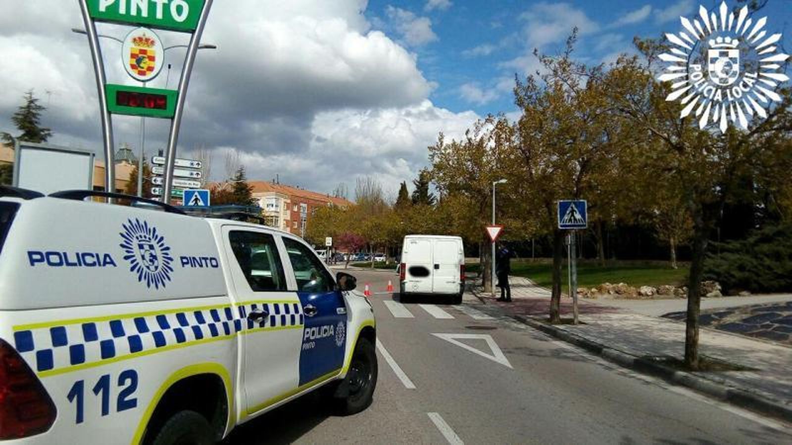 Control de una patrulla de la Policía Local de Pinto