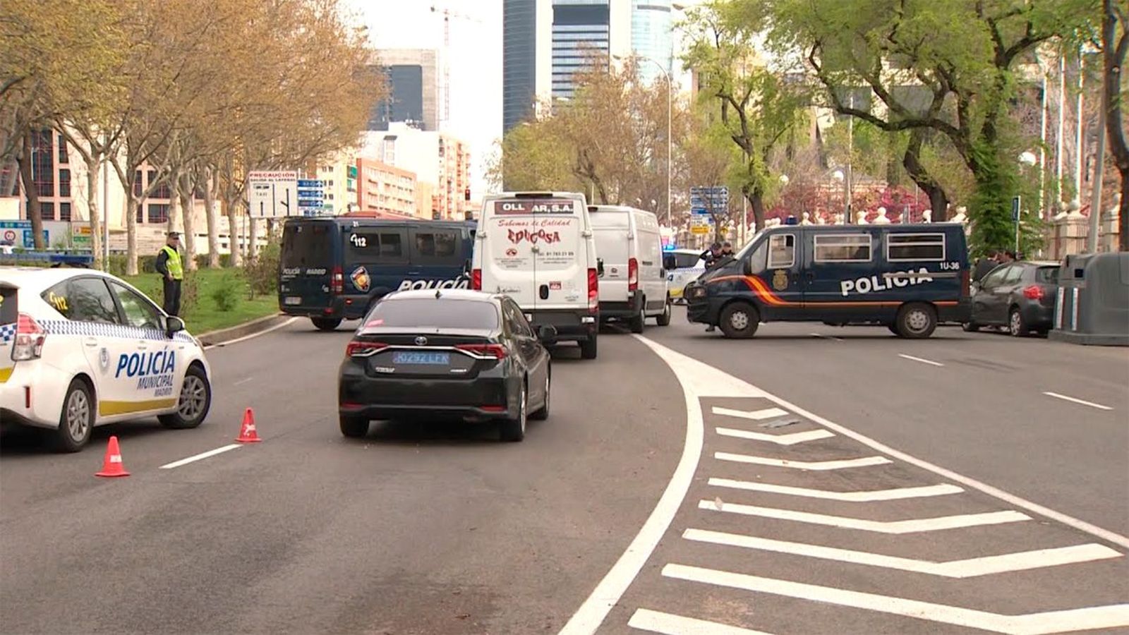 Se refuerzan los controles en las principales vías de Madrid para cumplir con las normas del aislamiento